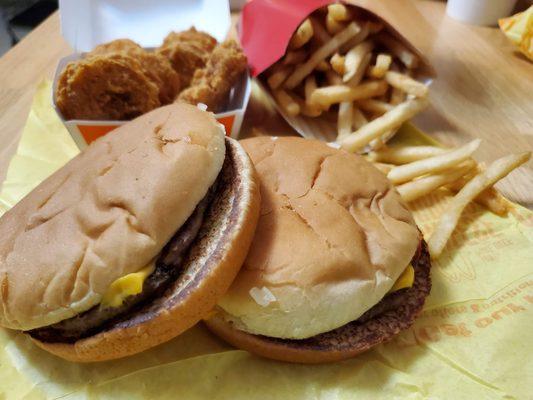 #9 with coke and spicy nuggets(without the hot sauce cause they were out) in Saco, ME.