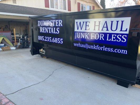 Local roll-off dumpster rentals.