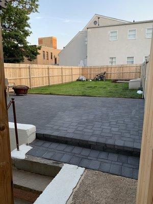 New paver patio