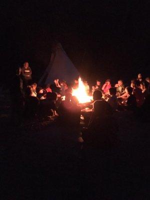 Songs and stories around the camp fire