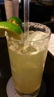 Jalapeño Cucumber Margarita hits the spot!