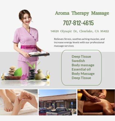 Swedish Massage is a type of massage therapy that uses long, smooth strokes to help relax the body...