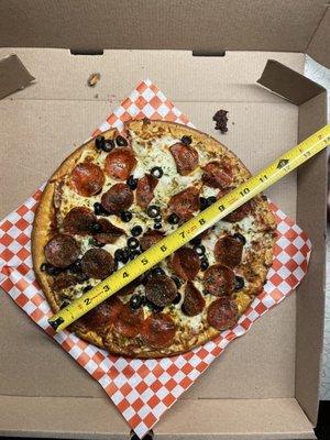 Pizza measurement