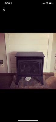 Ran a new gas line for this fireplace. Just in time for the cold weather.