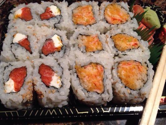 Philly Roll & Spicy crab meat roll