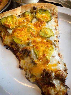 Slice of Cheeseburger Pizza