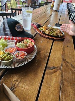 Blackened Shrimp Fajitas