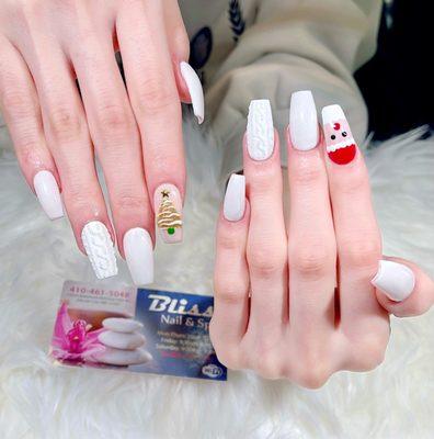 ELEGANT & CUTE SANTA CLAUS NAILS