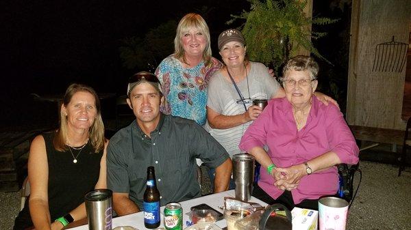 Fun with Family at the Freckled Frog... Great Concert Evening Under the Stars...