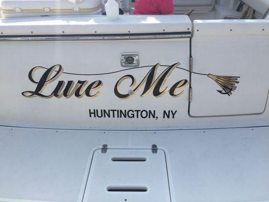 Island Boat Lettering