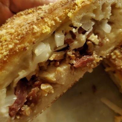 Chicken Classico Calzone - inside