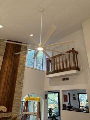 High ceiling fan