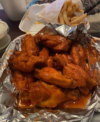 Hot Wings and Fries