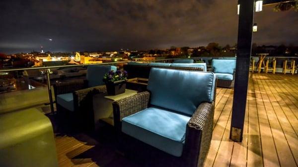 Rooftop overlooking Rosslyn at night, courtesy of Thrillist and not intended for copyright infringement