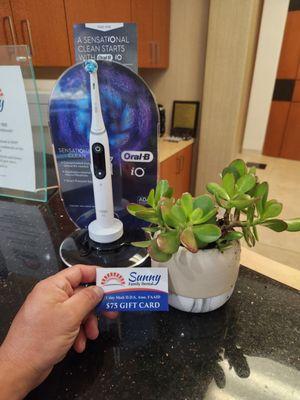 A winning toothbrush for that winning smile at Sunny Family Dental  making smiles great again