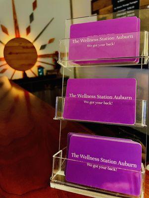 We have online git cards and physical gift cards that can be used for any of our services!