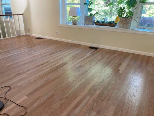 New red oak floors