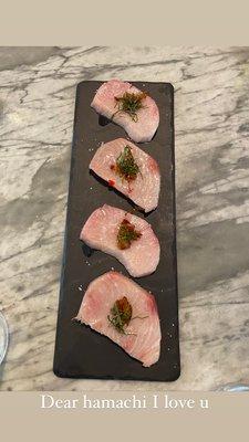 Beautiful (and ridiculously good) yellowtail