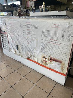 Menu with a lot of options