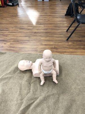 CPR CERTIFICATION DAY! Side note: Baby CPR dummies look mean