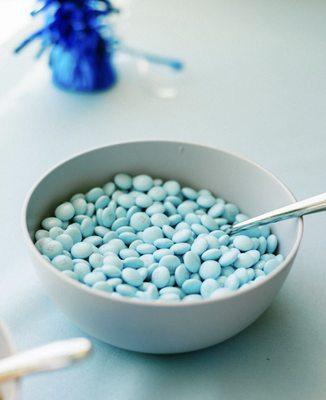 Light blue M&M's