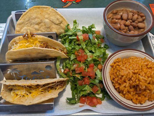 Taco plate. Delicious!