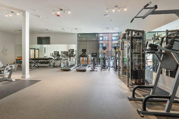 The gym at 675 N Highland