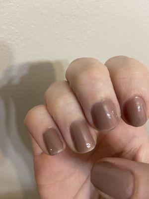 Gel polish not covering ends