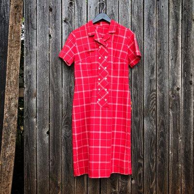 Vintage 1960's plaid dress