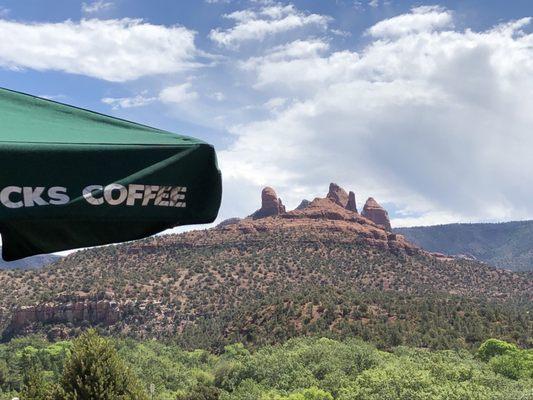 We were told this Starbucks in Sedona has the best view of any Starbucks in the world. It's definitely a contender.