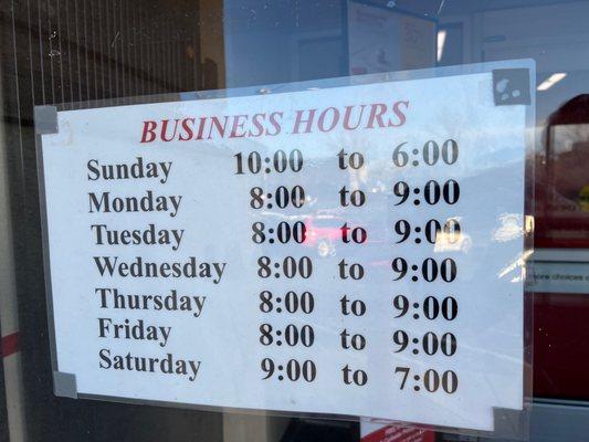 3/5/23 Business hours