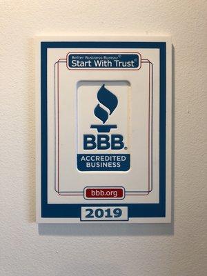 BBB accredited