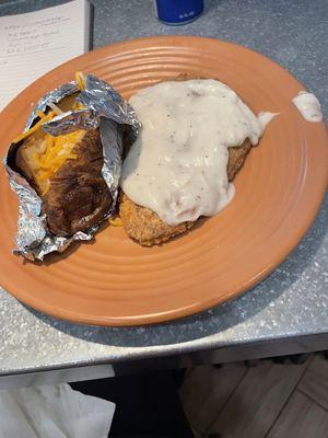 Worst chicken fried steak in TX....maybe anywhere.