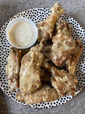 Garlic Parmesan chicken wings