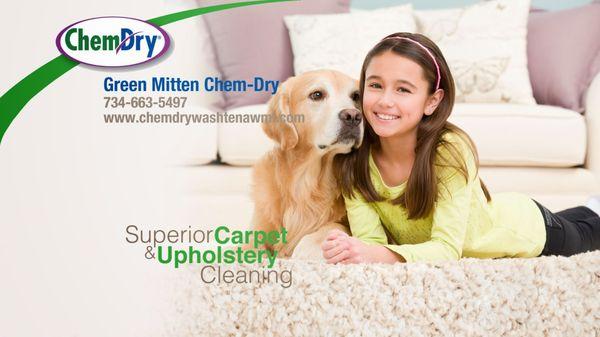 We serve the Washtenaw County area in Michigan with superior carpet and upholstery cleaning.