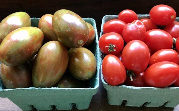 Heirloom & red cherry tomatoes