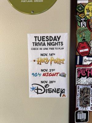 Trivia nights / pub quiz nights rule!