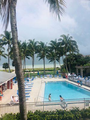 View from our room at Sanibel Beach Resort