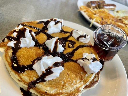 Chocolate chip pancakes