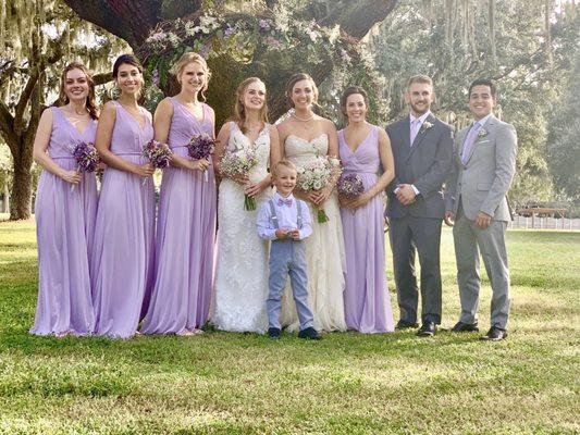 Bridal party at Casa Lantana