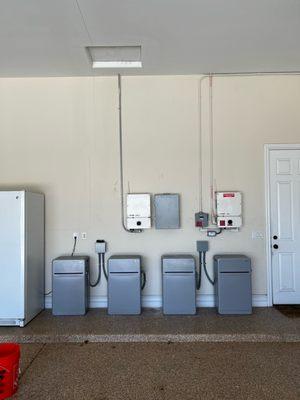 Battery addition to a customers solar system