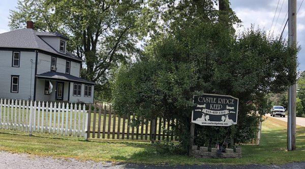 Entrance to the farm