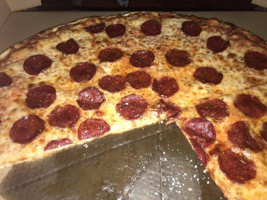 20" pepperoni