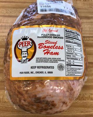 Peer Fully Cooked Hardwood Smoked Boneless Ham