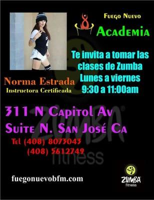 Clases de zumba en san jose ca