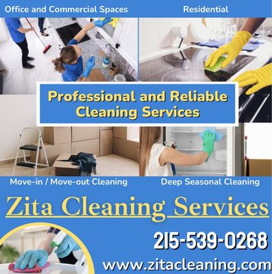 House cleaning, Move-in and Move-out cleaning, Deep Seasonal Cleaning - Professional and Reliable Cleaning Service