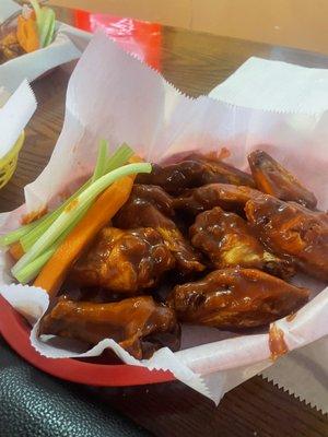 Spicy bbq wings