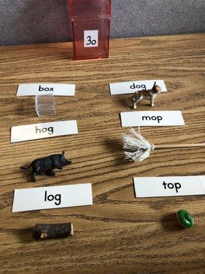 Language Object Box - Learning about CVC words