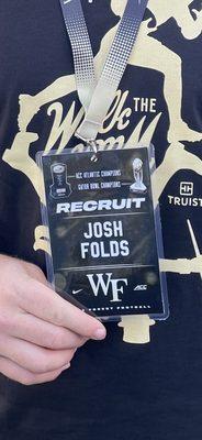 Wake Forest recruiting invite