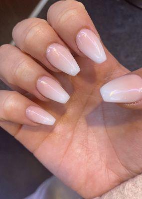 Pink and White Ombré